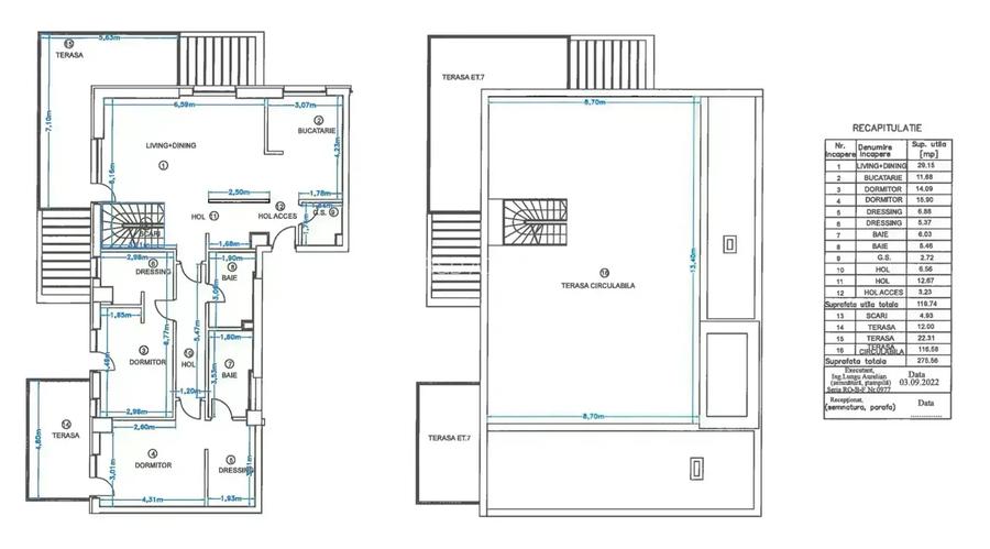 Pret Promo Pipera Penthouse 3 Camere LUX 120 mp utili + 275 mp terase - 4