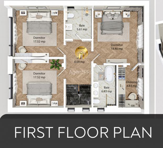 Vila Premium – 5 Camere | 410 mp Teren | Panouri Solare 12 kW & Pompa de Caldura - 12