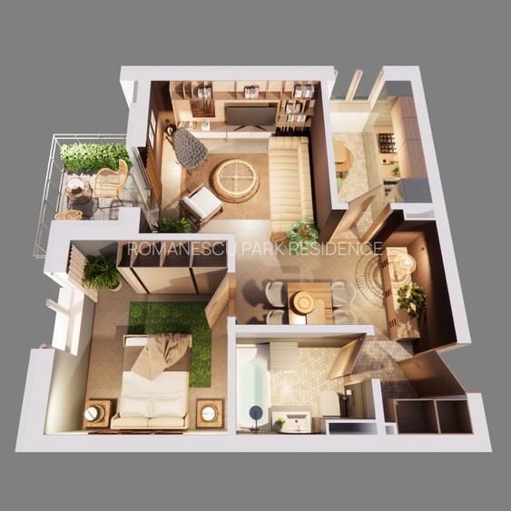 Apartamente noi 2 camere - Faza 3 Romanescu Park Residence - 2