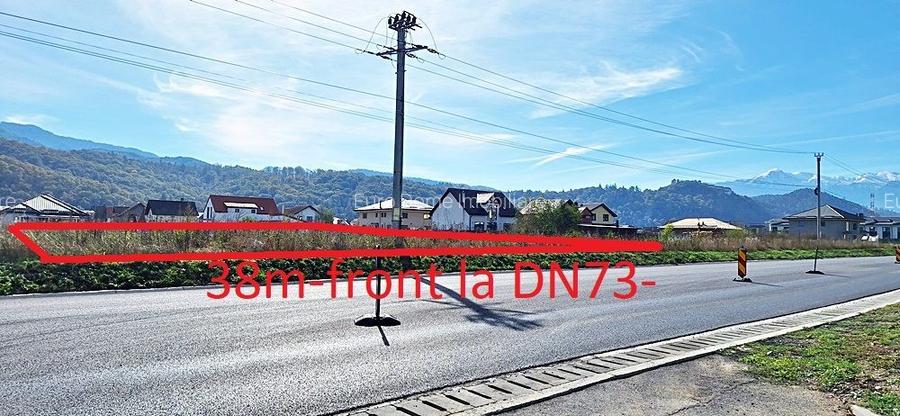 Intrare in Rasnov dinspre Brasov, zona de case noi, teren de 1976mp,  80 euro/mp - 2