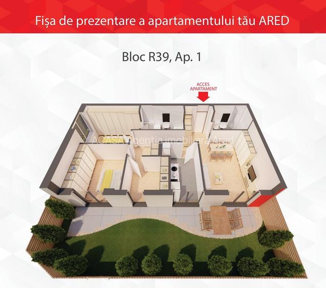 Unic în complexul ARED – Apartament cu grădină proprie - 4