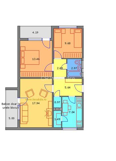 Apartament 3 camere Dristor - 9