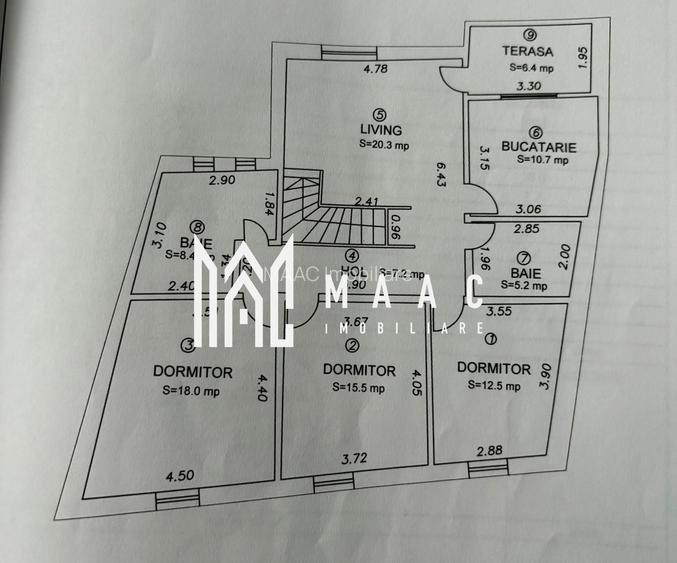 Apartament la casa | 7 camere | 202 mpu | Terezian - 24
