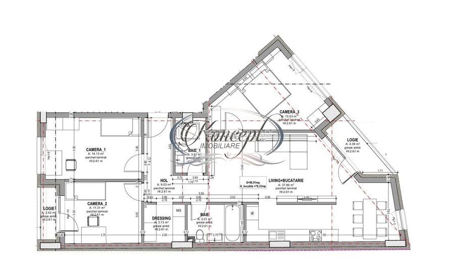 Apartament spatios in zona Semicentrala - 1