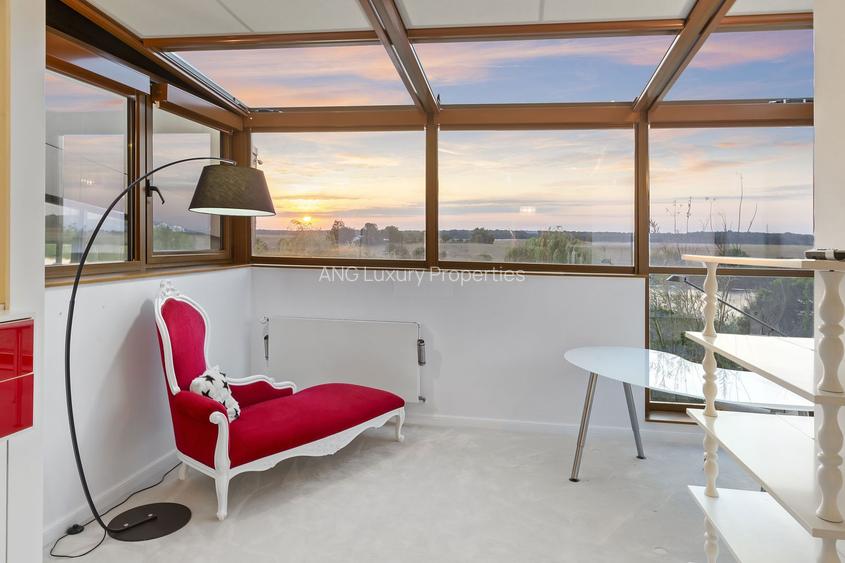 Vila Exclusivistă cu Deschidere la Lac, Piscină și Garaj pentru Barcă în Snagov - 35