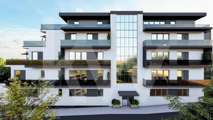 Teren de vanzare cu autorizatie bloc  22 apartamente cu terase - Sibiu - 6