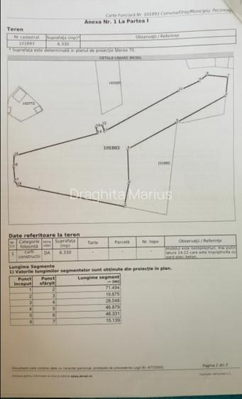 Teren 6330 mp intravilan central Pecineaga - 4