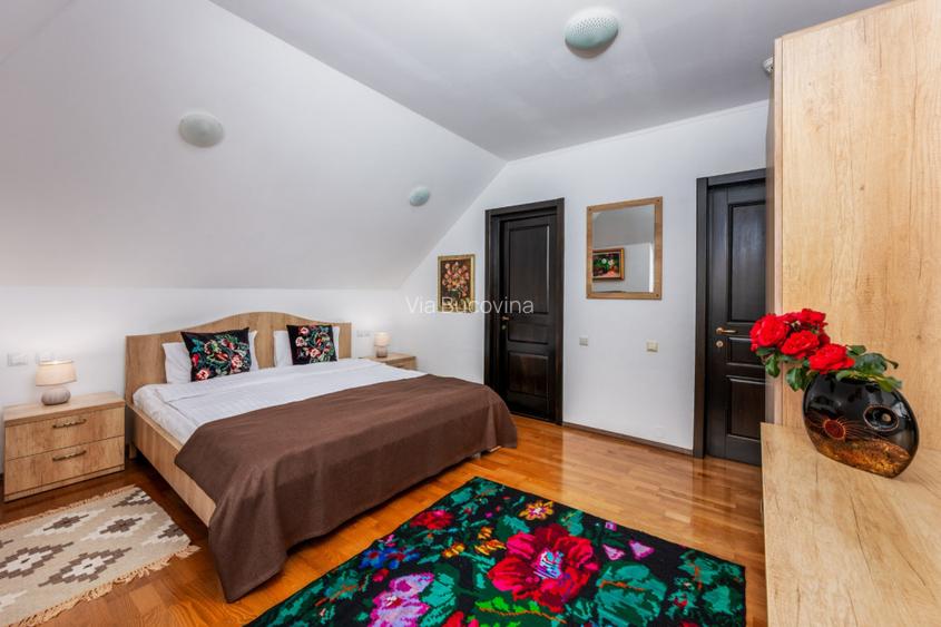 Casa de locuit sau vacanta 5 camere, 5 bai, 2600mp teren langa Humor - 15