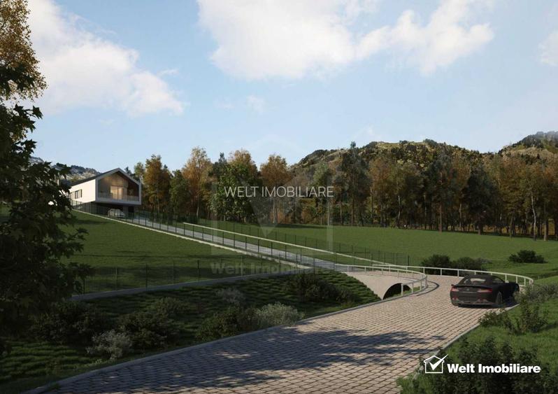 Teren spectaculos, intravilan,  Feleacu, zona linistita, padure + parau. - 4