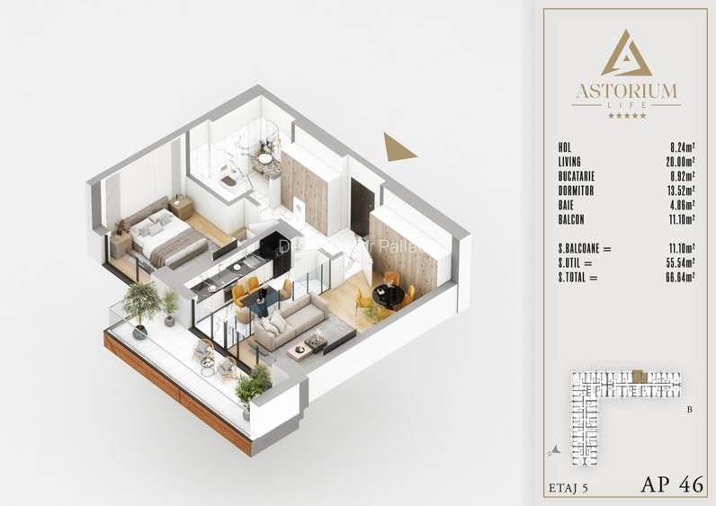 Apartament 2 camere decomandat zona Theodor Pallady | Comision 0% - 2