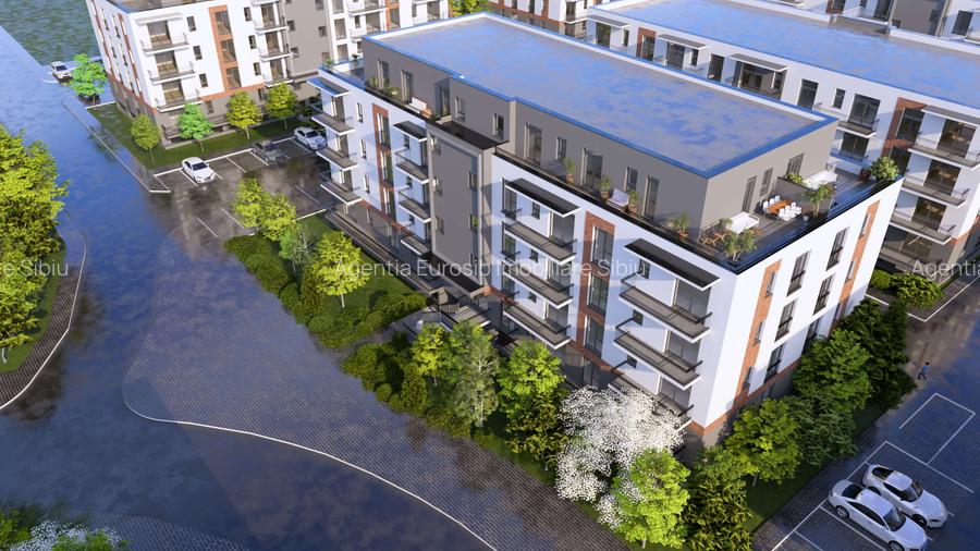 Penthouse 3 camere Sibiu – Calea Șurii Mici, Magnolia Residence, etaj 4 retras - 3