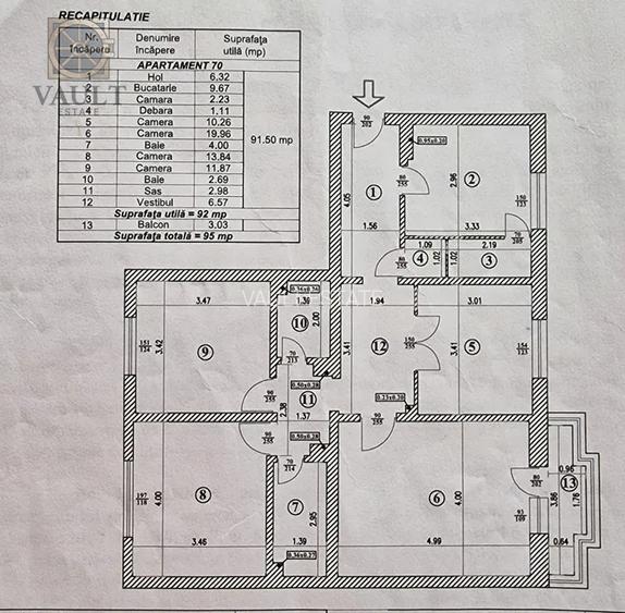 Apartament 4 camere - metrou Timpuri Noi - 1