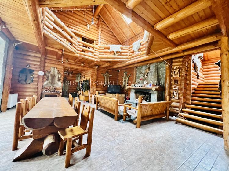 Cabana vânătorească din lemn cu vedere spectaculoasa, langa Castelul Cantacuzino - 5