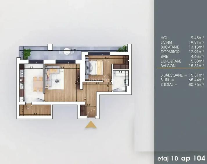 10 min Metrou | 2 Camere | depozitare | finalizat | 4 lifturi - 2