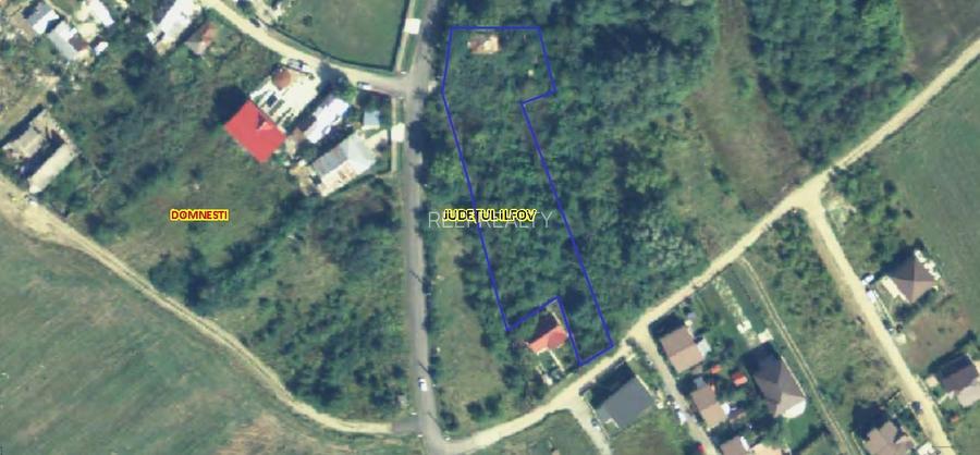Vanzare teren Domnesti / Teghes / 3.126 mp / casa demolabila / comision 0% - 1