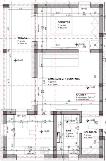 Proprietar, Etaj 1, Terasa 17 mp - 11