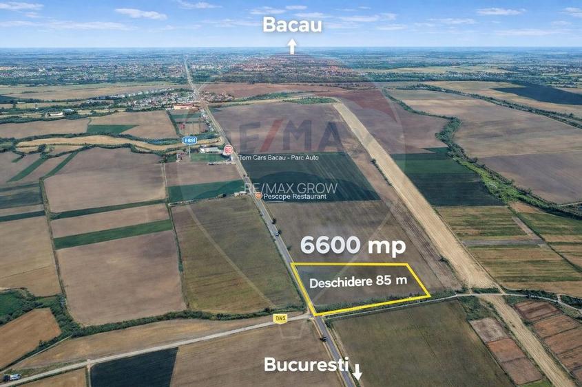 Teren intravilan de vanzare Faraoani  jud. Bacau cu deschidere la E85 - 3