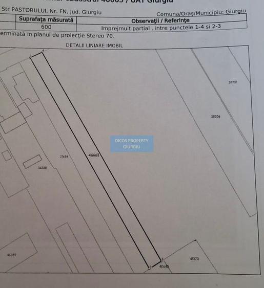 Teren intravilan 1.161 mp de vânzare – Strada Păstorului, Giurgiu