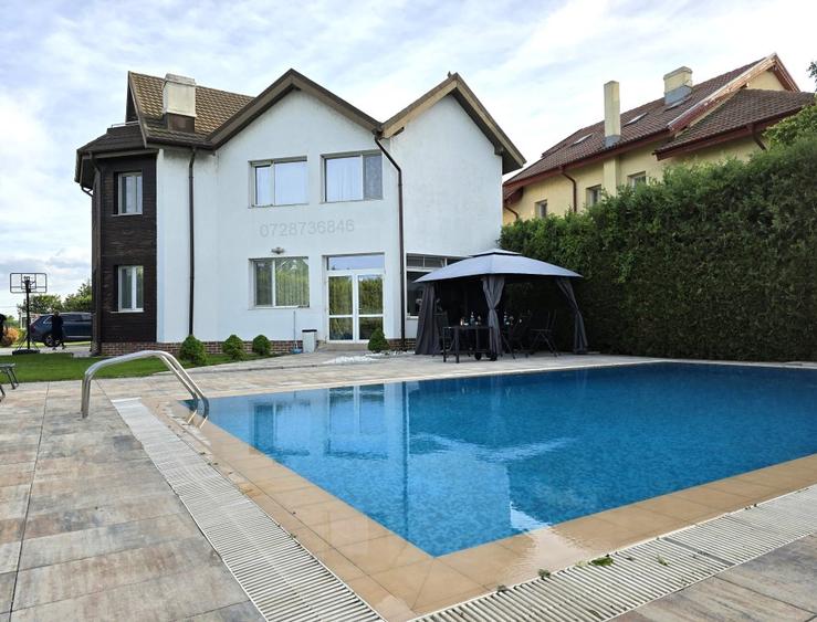 Corbeanca, vila superba, 2083 mp teren cu iesire la lac si drept de agrement