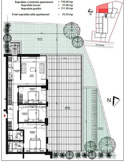 Vand apartament 4 camere cu terasa si gradina, ultracentral - 2