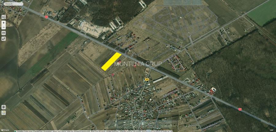 Tartasesti - stradal, 8.478 mp. teren intravilan cu deschidere de 33 m. la DN 7 - 2