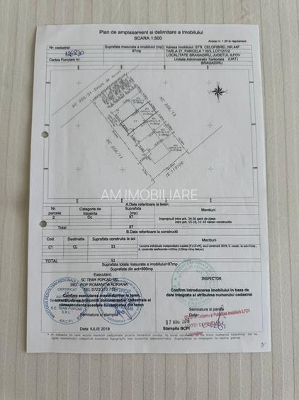 CASA INSIRUITA, CURTE 36 MP, PARCARE INCLUSA,  CENTRALA, COMIS 0% - 9