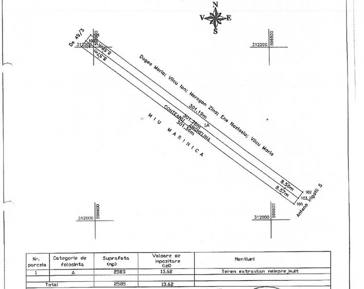 Teren Extravilan In Rate Primaverii Com. Berceni | 2585mp | #EG45 - 2