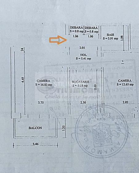 Decomandat, 2 cam, etaj 4/4, zona Hala Centrală , 141.900 € - 9