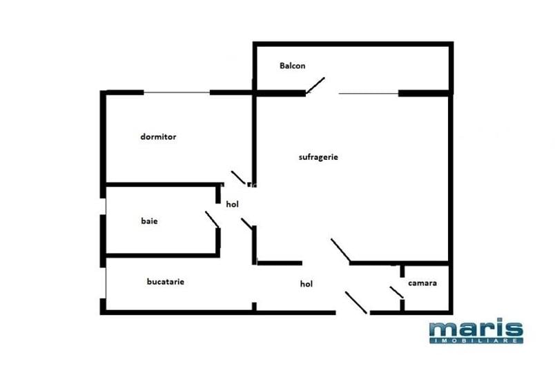 Dambu - apartament 2 camere langa piata mobilat si utilat. - 12