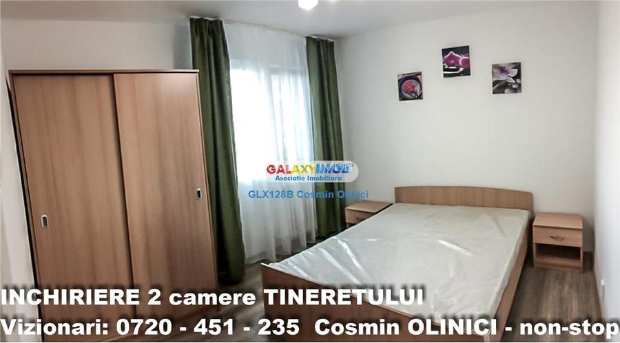 Inchiriere apartament 2 camere Tineretului vedere parc mobilat - 4
