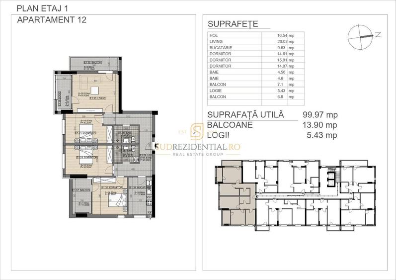 Apartament zona Brancoveanu, 4 camere, Comision 0, Grand Arena Mall - 1