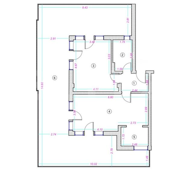 Apartament 2 camere, 52mp, terasa 73mp, finisat, zona Donath - 2