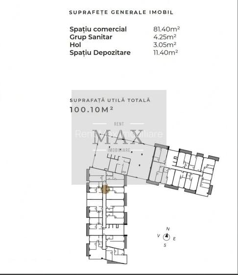 Spațiu comercial de vânzare Mărăști Fabricii 100,1 mp - 3