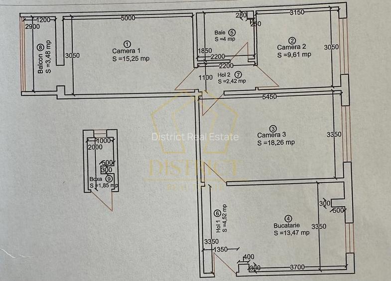 Apartament cu 3 camere | Complexul Studentesc - 14