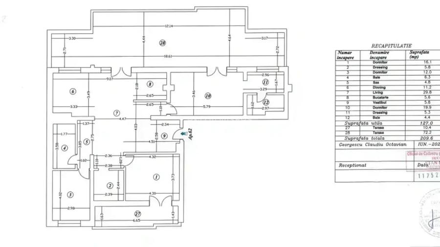 Penthouse 4 camere Exclusiv| Lux | Mihai Bravu | View superb | Metrou - 11