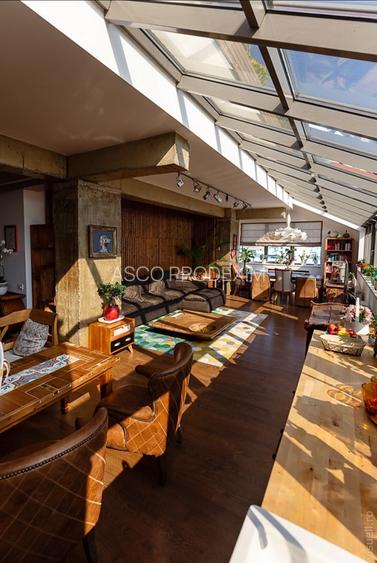 Penthouse cu un intreg perete doar din geamuri, dar si cu jacuzzi, terasa, gazon - 6