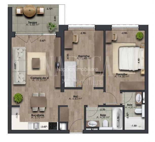 Apartament 3 camere de vanzare in Marasti, Cluj Napoca - 8