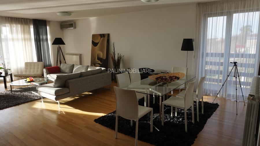 Apart. lux 3 camere,167mp cu vedere la lac+piscina,2 loc parcare,boxa Tancabesti - 10