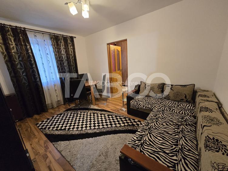 Apartament 3 camere etaj intermediar mobilat balcon zona Tiglari Sibiu - 12