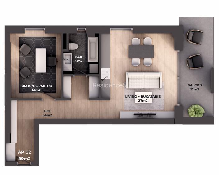 Investiție | Apartament nou în Residence5 Forest FAZA 2, lângă pădurea Băneasa - 1