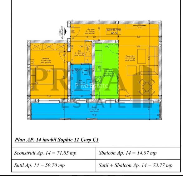 Apartament premium 2 camere, 54 mp, Giroc - 19