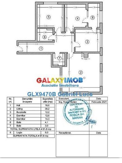 Apartament 3 camere 91mp | Decomandat -Nou | Cavar Residence - 16