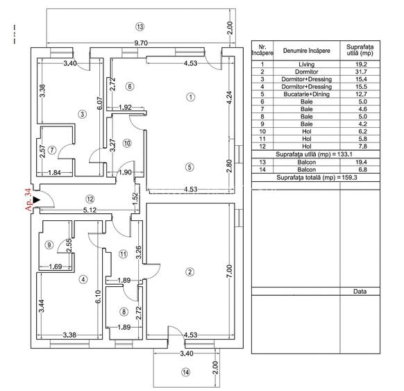 4 camere Iancu Nicolae bloc nou, 1 loc de parcare subteran inclus in pret - 2