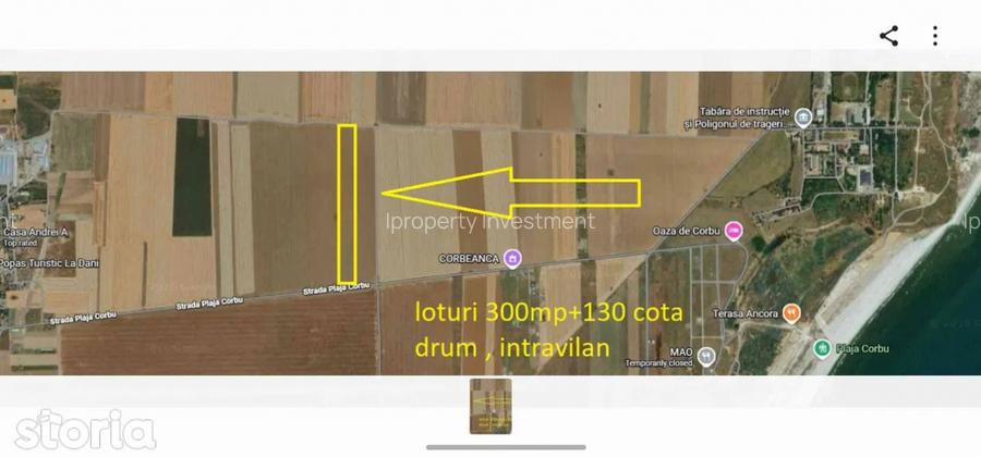 Corbu | Teren Intravilan | Utilitati la 500 m | 2 km dist Plaja Corbu - 2