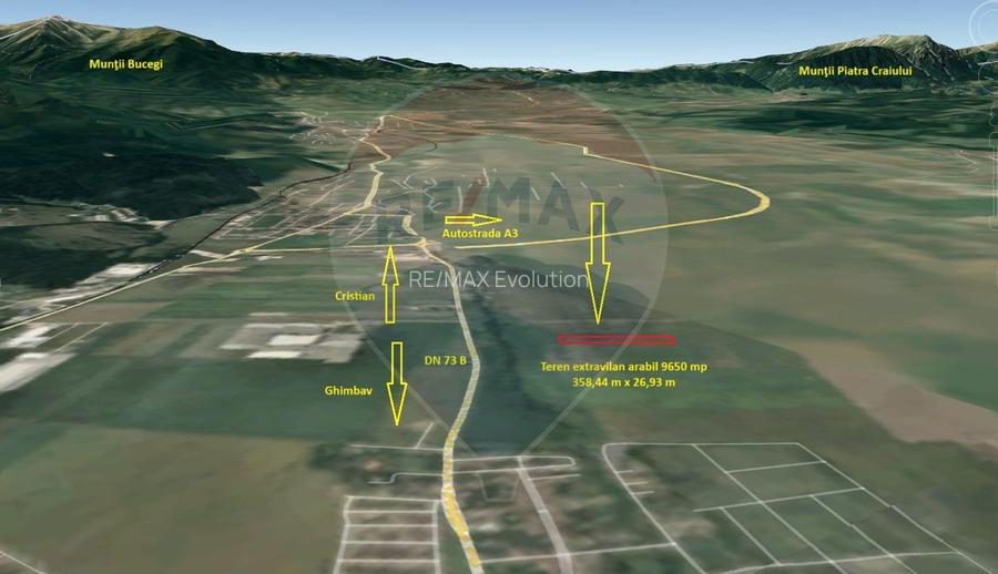 Teren extravilan arabil, 9650 mp, Cristian - 4