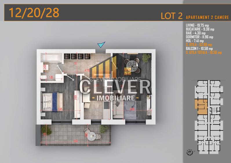 Apartament 2 Camere, Comision 0%, Pallady - metrou Teclu - 2