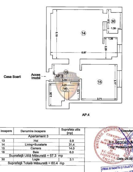 2 camere Aviatorii Residence LUX Tomis Nord Campus Cambridge City Park