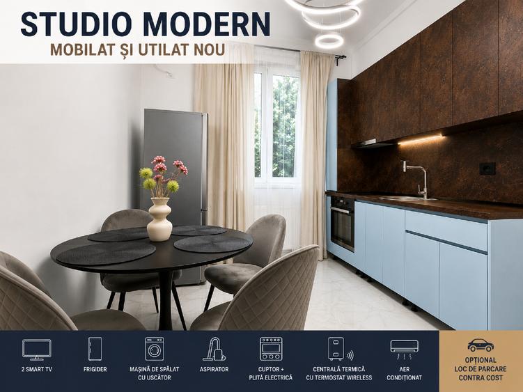Studio Modern Lidl, Mobilat și Utilat Complet -- Militari Residence |