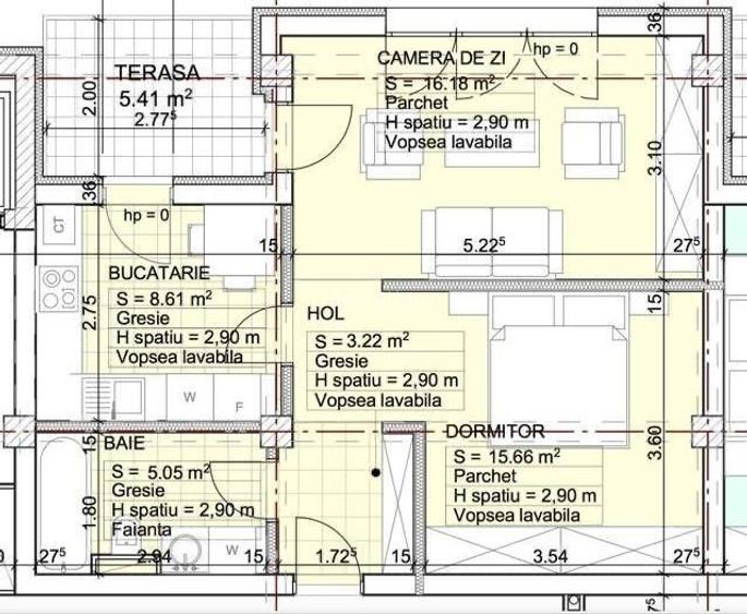 Studio cochet cu terasa– ideal pentru investiție,  Lipovei - Pădure - 23