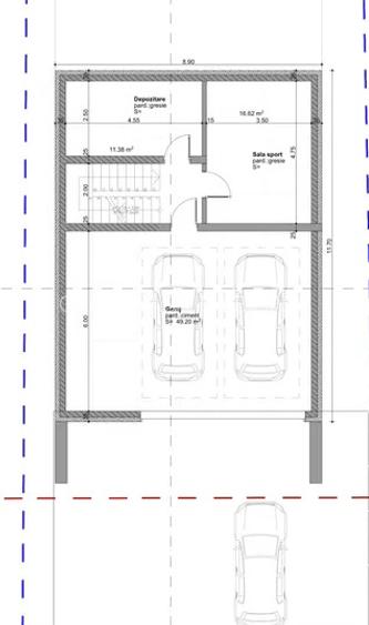 Casa individuala Voronet semifinisata, 292mp utili si 598mp teren - 9